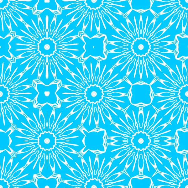 Fundo Ornamental Abstrato Azul Branco — Fotografia de Stock