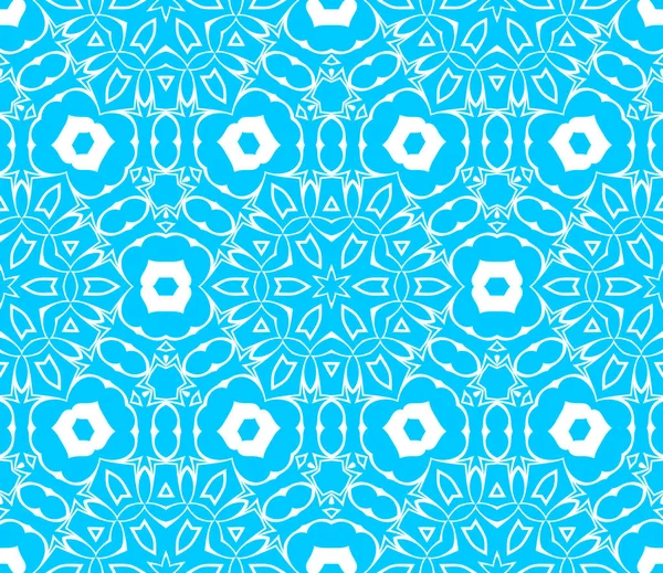 Fundo Ornamental Abstrato Azul Branco — Fotografia de Stock