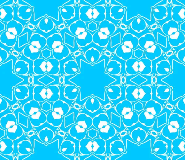 Fondo Ornamental Abstracto Azul Blanco —  Fotos de Stock