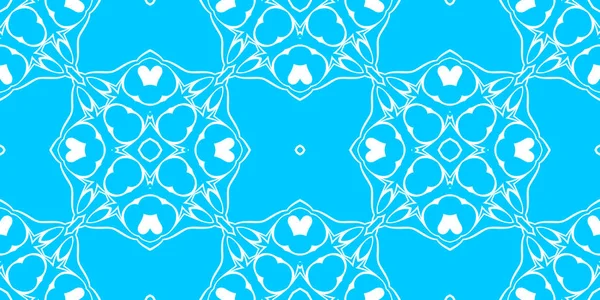 Fundo Ornamental Abstrato Azul Branco — Fotografia de Stock