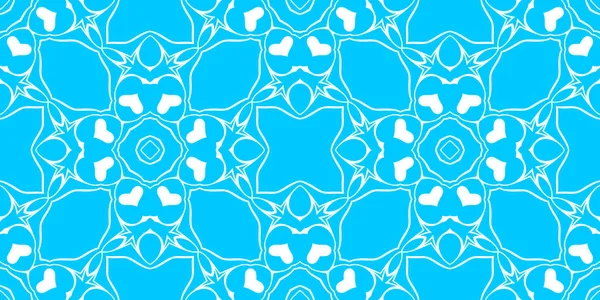 Fundo Ornamental Abstrato Azul Branco — Fotografia de Stock