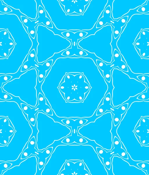 Fondo Ornamental Abstracto Azul Blanco — Foto de Stock