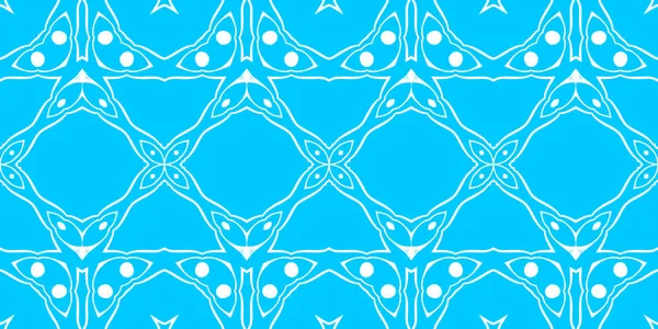 Fundo Ornamental Abstrato Azul Branco — Fotografia de Stock