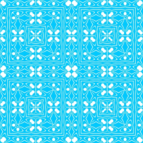 Fondo Ornamental Abstracto Azul Blanco —  Fotos de Stock