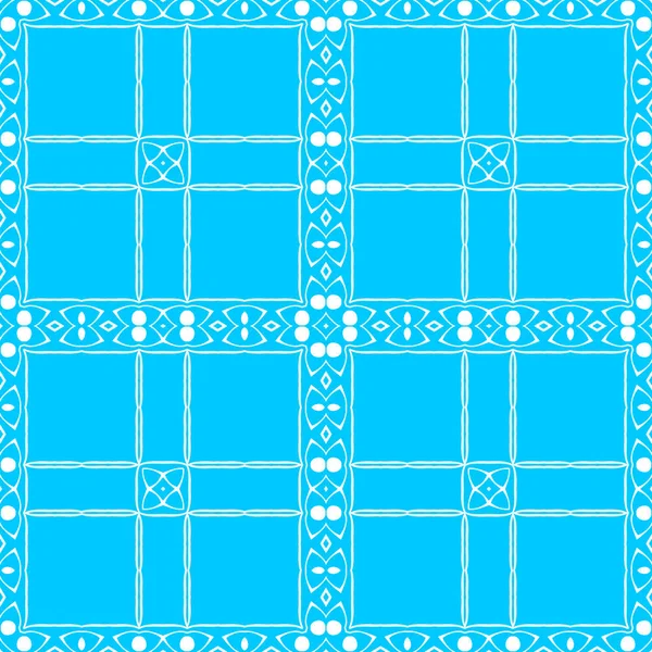 Fondo Ornamental Abstracto Azul Blanco —  Fotos de Stock