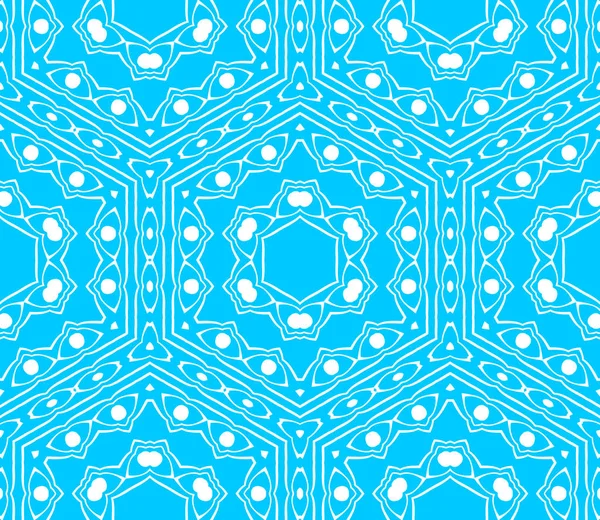 Fondo Ornamental Abstracto Azul Blanco — Foto de Stock