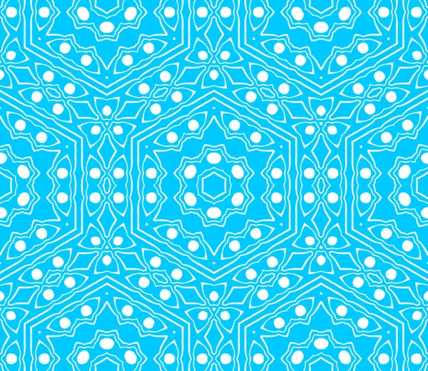 Fondo Ornamental Abstracto Azul Blanco —  Fotos de Stock