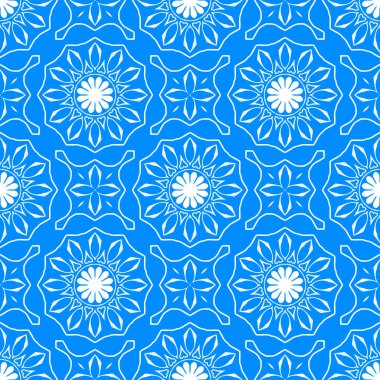 mavi ve beyaz soyut süs arka plan