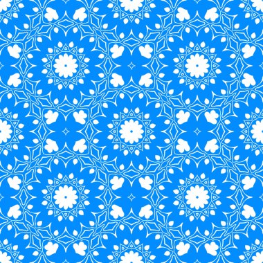 mavi ve beyaz soyut süs arka plan