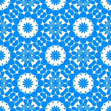 mavi ve beyaz soyut süs arka plan