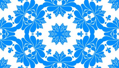 mavi ve beyaz soyut süs arka plan