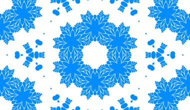 mavi ve beyaz soyut süs arka plan