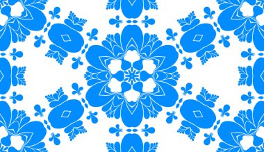 mavi ve beyaz soyut süs arka plan