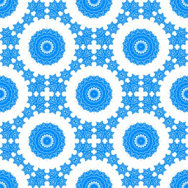 mavi ve beyaz soyut süs arka plan