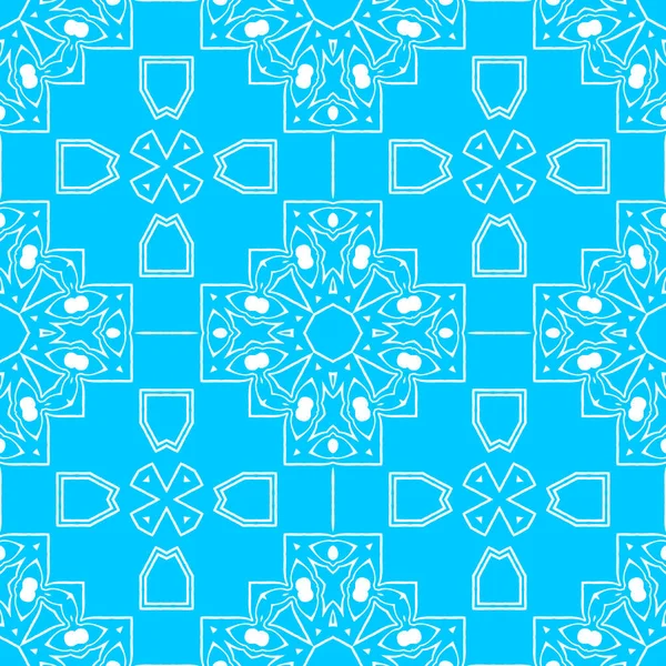 Blue White Abstract Ornamental Background — Stock Photo, Image