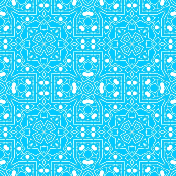 Fondo Ornamental Abstracto Azul Blanco —  Fotos de Stock