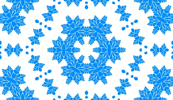 Fondo Ornamental Abstracto Azul Blanco —  Fotos de Stock