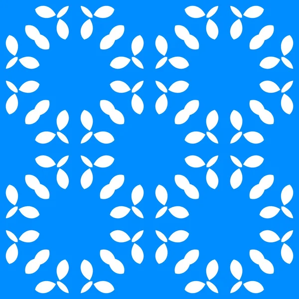 Fundo Ornamental Abstrato Azul Branco — Fotografia de Stock
