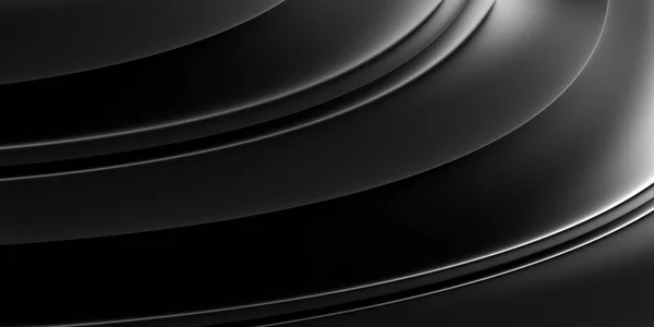 Розкішний Чорний Бізнес Дизайн Обкладинки Металева Краса Срібний Ефект Рендеринг — стокове фото