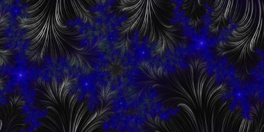 Soyut güzellik fraktal arkaplan, psikedelik duvar kağıdı, 3 boyutlu çizim, 3 boyutlu illüstrasyon