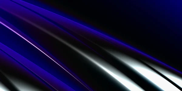 Объемное Трехмерное Абстрактное Пространство Черно Синим Цветом Рендеринг Иллюстрация — стоковое фото