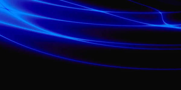 Объемное Трехмерное Абстрактное Пространство Черно Синим Цветом Фэнтези Дизайн Обложки — стоковое фото