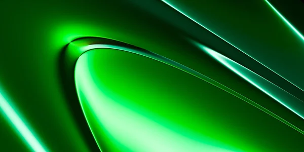 Fundo Verde Abstrato Design Capa Ecológica Design Capa Fantasia Renderização — Fotografia de Stock