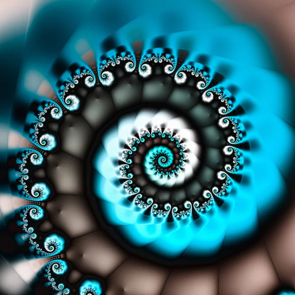 Синій Вихор Спіральне Концептуальне Мистецтво Співвідношення Дизайн Краси Дизайн Фентезійної — стокове фото