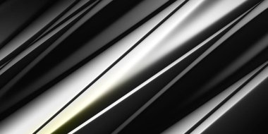 Siyah ve beyaz güzellik hacimli arka plan, basit teknoloji, iş örtüsü, güzellik modern sanat konsepti, 3D çizim, 3D illüstrasyon