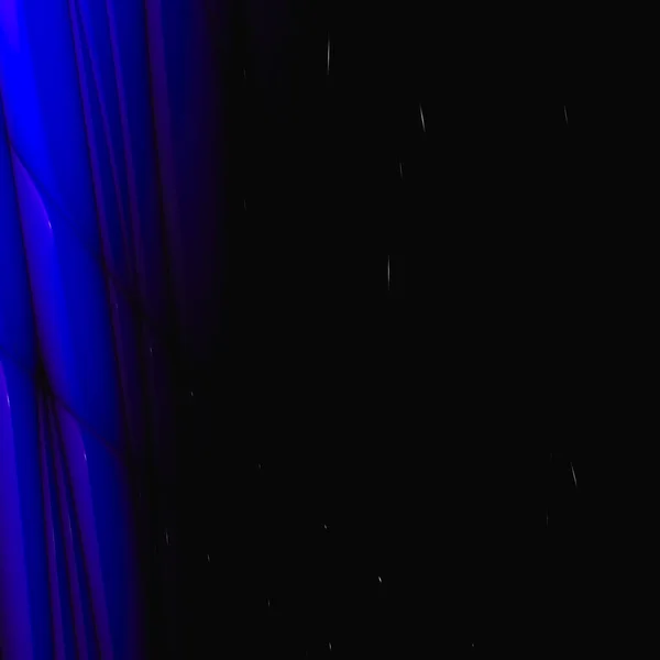 Ночное Объемное Абстрактное Пространство Черно Синим Цветом Концепция Современного Искусства — стоковое фото