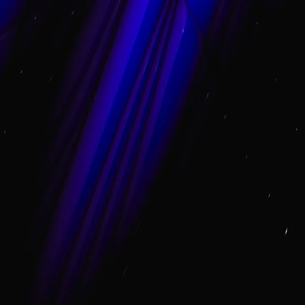 Espace Abstrait Volumétrique Nocturne Avec Couleur Noire Bleue Concept Art — Photo
