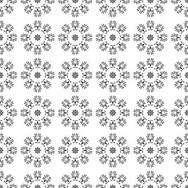 Zarif, çok güzel, siyah ve beyaz, pürüzsüz bir desen. Süslü stil kabilenin etnik geçmişi. Geometrik süsleme arka planı tekrarla. Dekoratif kapak