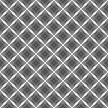 Zarif, çok güzel, siyah ve beyaz, pürüzsüz bir desen. Süslü stil kabilenin etnik geçmişi. Geometrik süsleme arka planı tekrarla. Dekoratif kapak