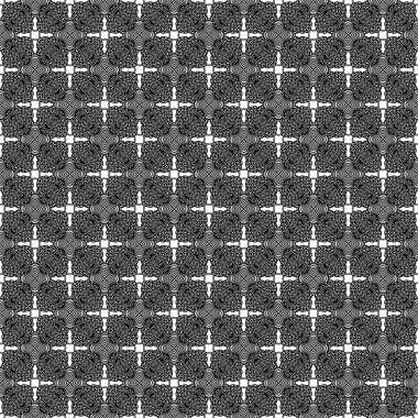 Zarif, çok güzel, siyah ve beyaz, pürüzsüz bir desen. Süslü stil kabilenin etnik geçmişi. Geometrik süsleme arka planı tekrarla. Dekoratif kapak