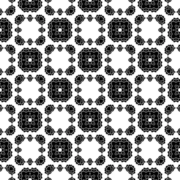 Black and white vintage seamless pattern. Floral ornamental monochrome damask background. Elegance ornament on white. Repeat decorative backdrop. Ornate design. For prints, fabric, wallpapers.