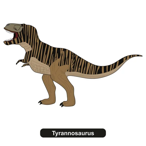 Tyrannosaurus Dinosaurie Utdöda Djur — Stock vektor