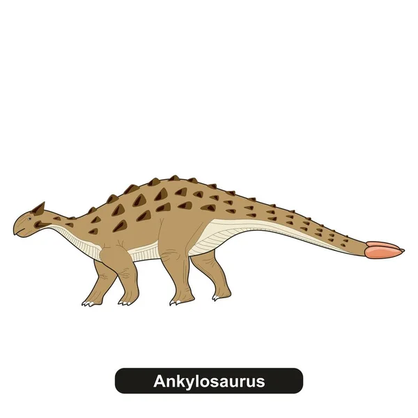 Ankylosaurus Динозавра Вимерлих Тварин — стоковий вектор