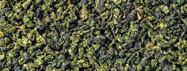 Genç yaprakları kuru yeşil Çin Asya çay. Wabi Sabi yaşam tarzı için dünyada popüler sağlıklı içeceği saf taze organik madde. Gıda arka plan yakın çekim makro