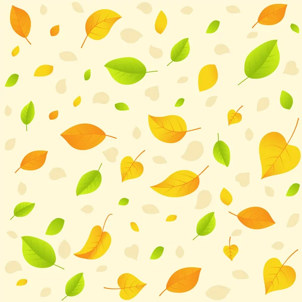 Podzimní listí. Vzor bezešvé. — Stockový vektor