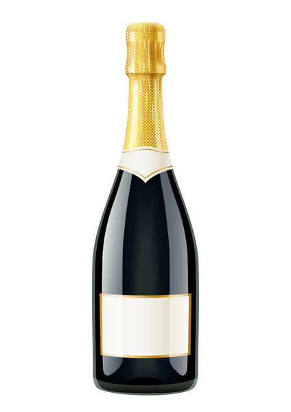 Champagne. Wine bottle. French traditional drink.