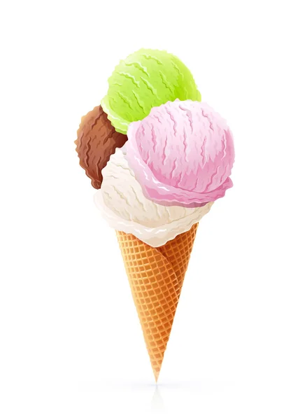 Helado. Dulzura de verano . — Archivo Imágenes Vectoriales