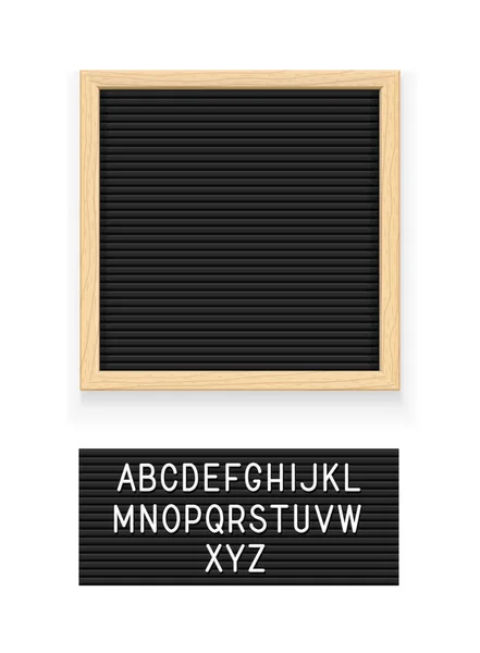 Zwarte letter bestuur — Stockvector