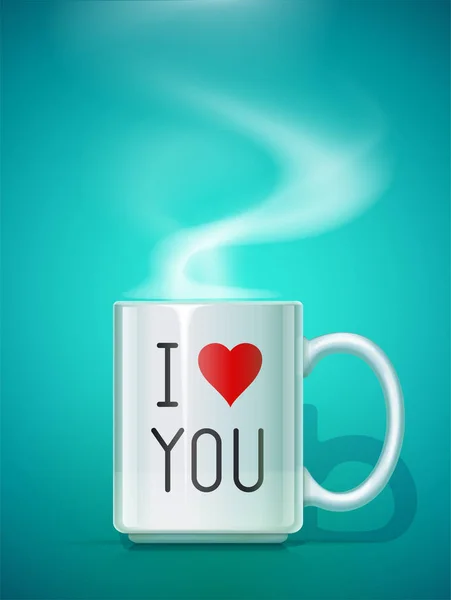 Ceramic mug for tea. Vector illustration. — Stock Vector
