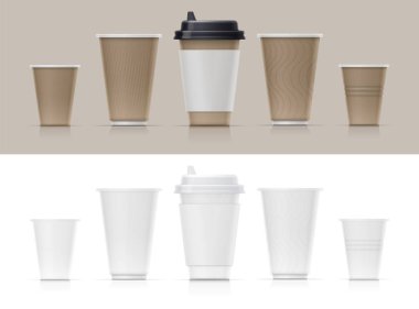 Paper cup for fast-food drink. clipart