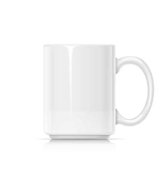 Keramiktasse für Tee und Kaffee. — Stockvektor