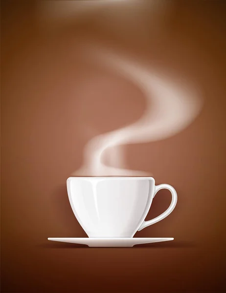 茶、咖啡和饮料用陶瓷杯. — 图库矢量图片
