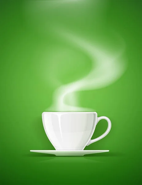 茶、咖啡和饮料用陶瓷杯. — 图库矢量图片