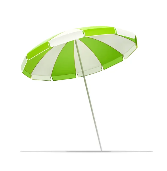 Sonnenschirm am Strand für die Sommerruhe. Vektorillustration. — Stockvektor