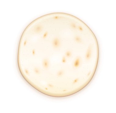 Buğday pidesi ekmeği. Eps10 vektör illüstrasyon.