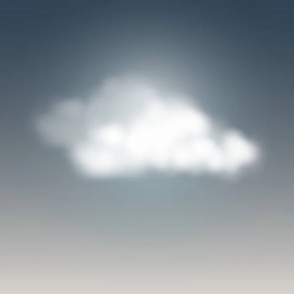 Καιρικό Εικονίδιο Συννεφιασμένο Ουρανό Εικονογράφηση Διάνυσμα — Διανυσματικό Αρχείο